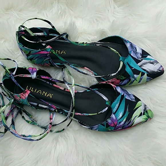 Liliana Shoes - Liliana ankle tie flats